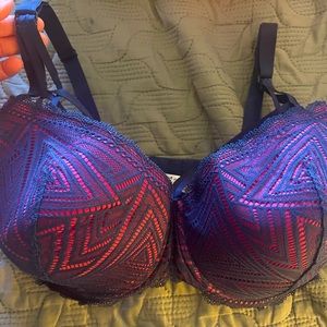 Adore Me Trezza red / navy underwire bra 38H
